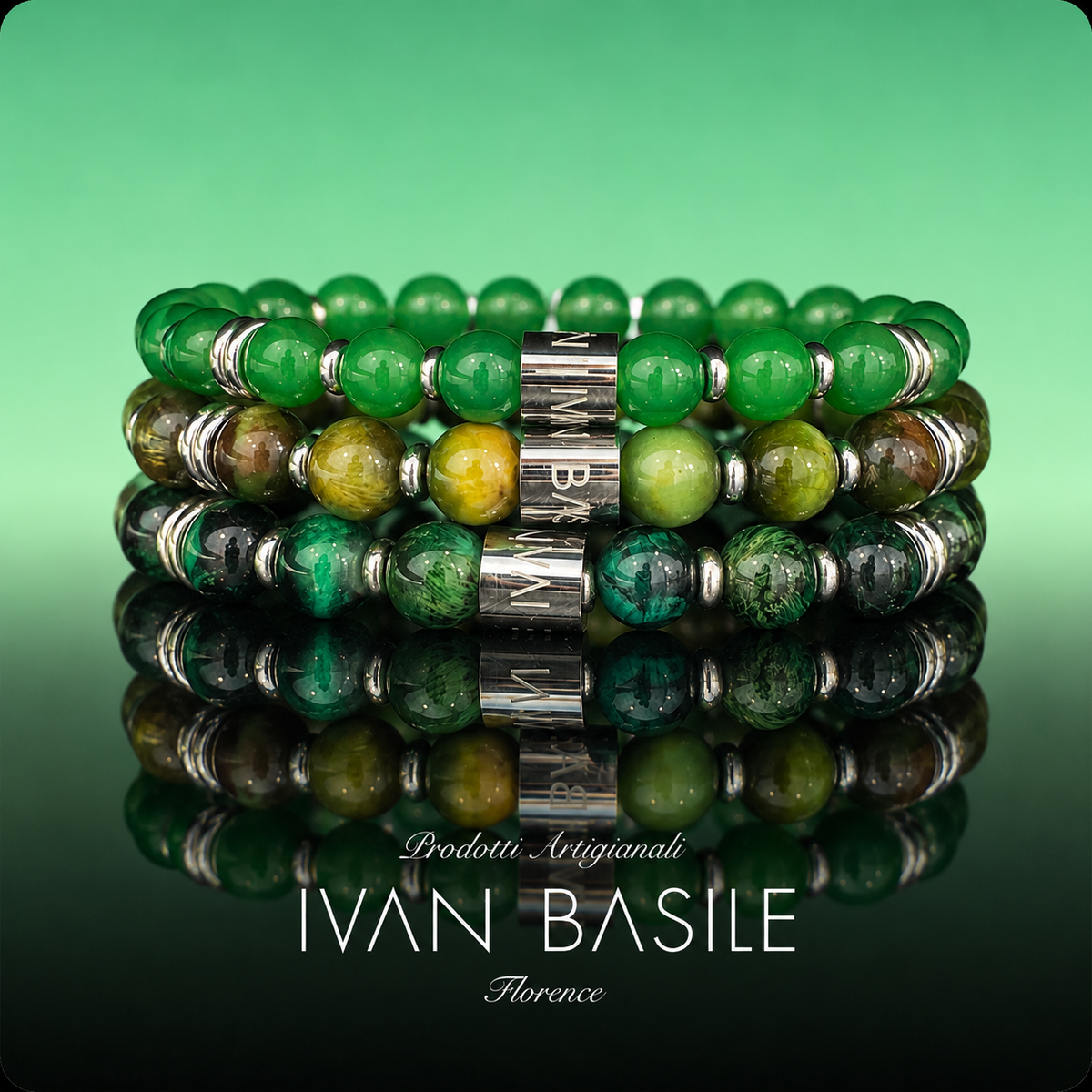 3 PULSERAS VERANO VERDE