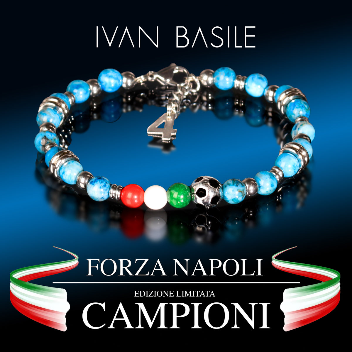 NAPOLI CAMPIONE D'ITALIA SILVER GANCIO "B"