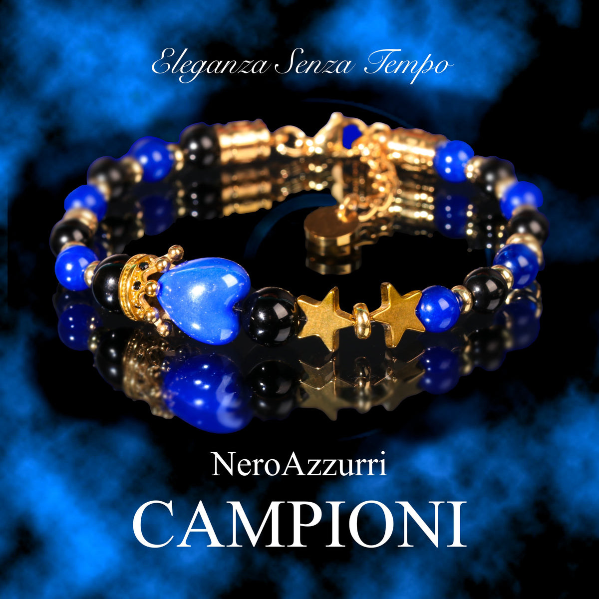 NERO AZZURRI 2 STELLE GANCIO EDIZIONE SPECIALE