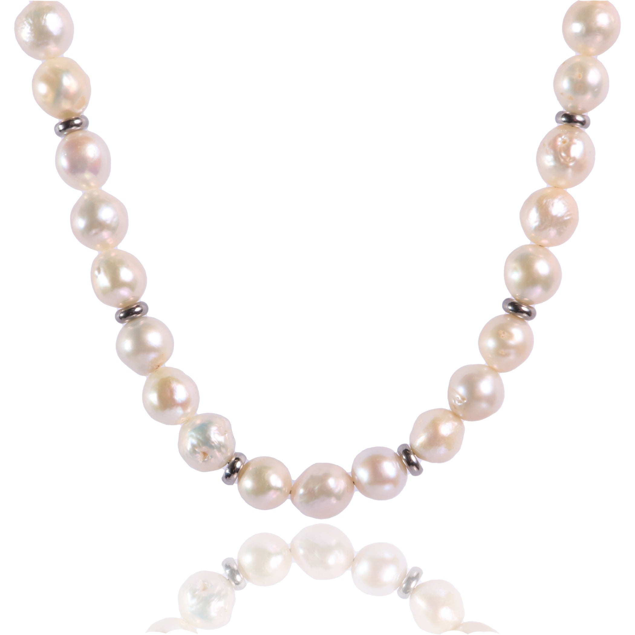 PEARL AND SILVER NICKLACE